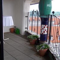 Balkon vom Trausaal im Hundertwasserhaus